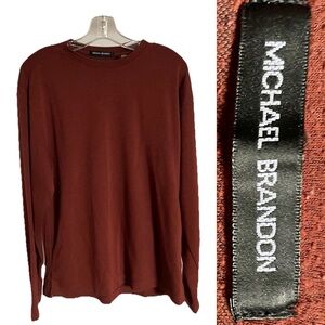 MICHAEL BRANDON Soft Terracotta PULLOVER Sweater Size Medium
